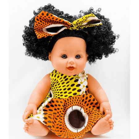 Ava Lynee s Toys Yellow and Orange Dress Doll – Golden