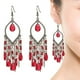 thumbnail image 3 of 1 Pair Earring Waterfall Shape Bohemia Style Ultra Long Dangle Hanging Ear Ornaments Ear Accessories For Women, 3 of 5