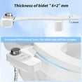 thumbnail image 6 of SAMODRA Non-Electric Bidet - Self Cleaning Dual Nozzle (Frontal and Rear Wash) Fresh Water Bidet Toilet Seat Attachment with Independent Adjustable Water Pressure, 6 of 7