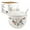 Boho, variant on STP GOODS Provence Ceramic Sugar Bowl with Spoon and Lid 15.2 fl oz (450 ml) Sugar Jar Sugar Container for Kitchen 4.3x3" (11x7.5 cm), Lilac and White