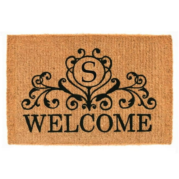 Calloway Mills Kingston Welcome Outdoor Doormat 3' x 6' x 1.5" (Letter S)