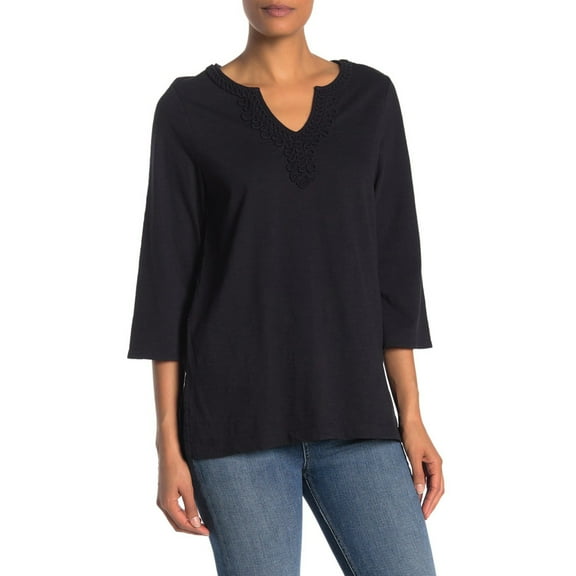 Tommy Bahama Bell Sleeve Jersey Tunic, Black, S