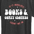 thumbnail image 3 of Instant Message - Books Comfy Clothes - Women's Short Sleeve Graphic T-Shirt, 3 of 6