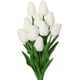 thumbnail image 1 of 10 piezas de tulipanes artificiales de tacto real, arreglos florales de flores falsas para la decoración del centro de mesa del hogar de la boda, tulipanes artificiales falsos para la, 1 of 5