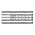 thumbnail image 3 of 5 brocas de impacto con punta de carburo para martillo rotatorio, brocas espirales de 2 flautas para ladrillo y hormigón, 210 mm x 16 mm/0,63 pulgadas, 3 of 14