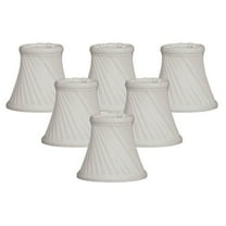 Royal Designs, Inc. Twisted Bell Clip on Chandelier Shade CS-716WH-6, White, 3 x 5 x 4.5, Pack of 6