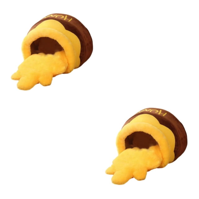 Methold Honey Pot Pet Cat Bed Soft Cave Nest Sleep with Kennel Bed Mat Marrón 2piezas