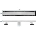 thumbnail image 4 of Neodrain 18-Inch Linear Shower Drain- with 2-in-1 Flat & Tile Insert Cover, Brushed 304 Stainless Steel Rectangle Shower Floor Drain,Floor Shower Drain, 4 of 6