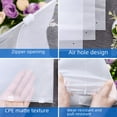 thumbnail image 3 of Clothing zipper bag translucent frosted plastic bag clothes CPE bag slider packaging bag - Matte finish - 22x33x16 thread CPE, 3 of 3