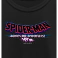 thumbnail image 2 of Girl's Spider-Man: Across the Spider-Verse Movie Logo Graphic Tee Black Small, 2 of 4
