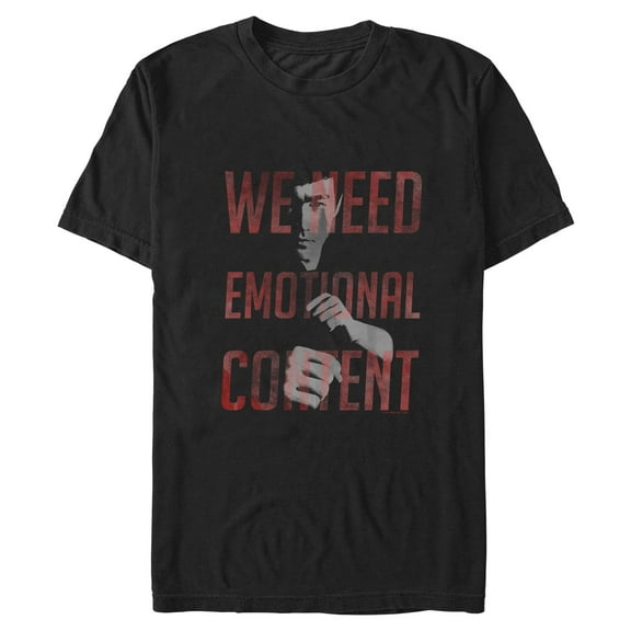 Mens Bruce Lee We Need Emotional Content T Shirt