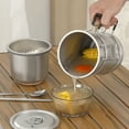 thumbnail image 4 of Casserole de Camping Portable en Acier Inoxydable 304 Grande Capacité Multifonctionnelle, 4 of 8