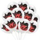 thumbnail image 3 of Globos de Halloween de 12 pulgadas, color negro, naranja, blanco y rosa, de látex, para Halloween, fiestas, eventos, regalos, suministros y decoración, 3 of 5