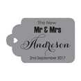 thumbnail image 1 of 100 PCS Mr & Mrs Custom Made Hang Tags Personalized Wedding Favor Gift Paper Tags, 1 of 1