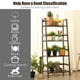 thumbnail image 6 of Costway 4-Tier Bamboo Ladder Shelf Plant Display Stand Rack Bookshelf Dark Brown, 6 of 11