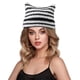 thumbnail image 1 of Gorro Zulbceo para mujer, gorro de invierno cálido elástico con orejas de gato, gorro de punto moderno para adultos y niños, gorro de invierno térmico con forro polar acanalado para mujer, 1 of 7