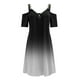 thumbnail image 2 of WILLBEST Maxi Vestidos de Mujer Moda Mujer Casual Cuello En V Manga Corta Correa Espalda Abierta Sexy Vestido con Cremallera Mediana​​, 2 of 3