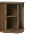 thumbnail image 5 of Walker Edison Modern Reeded Entryway Accent Cabinet, Mocha, 5 of 16