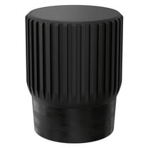 Lyall 16 inch Wide Solid Mango Contemporary End Table in Black, Assembled