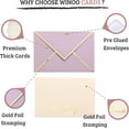thumbnail image 2 of High-end Thank You Cards with Envelopes - 36 PK Heavy-duty Gold Thank You Notes 4x6 Inches Baby Shower Thank You Cards Wedding Thank You Cards Business Graduation Funeral Bridal Shower (Dusty Pink), 2 of 6