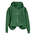 thumbnail image 3 of SIYUDAN Hoodies Sweatshirt For Women Trust in the Lord Hoodies Letter Print Christian Sweatshirt Oversized Pullover Sweatshirt Fall Essentials Clothes Women, 3 of 3