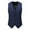 hgg110-Navy, variant on Mens Formal Tailored Suit Style Vest with Floral Print Wedding Occasion Design Special Event Blazer Alternative V Neck Vest