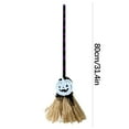 thumbnail image 3 of Halloween Animated Witch Broom with Light and Sound Effects,Moving Witch Figurine,Battery-Powered Flying Broomstick Decor for Halloween Party Indoor Outdoor Decoration, 3 of 7