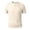 ZA-Beige t-shirts for men, variant on Mens Short Sleeve T-Shirts Ribbed Knit Notch Neck Slim Fit Soft Lightweight T Shirts Solid Casual Summer Tops for Daily Wear
