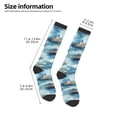 thumbnail image 3 of Bingfone Compression Socks for Women and Men Long Socks for Running Athletic Cycling Nurse-Sea Marine And Lighthouse, 3 of 8