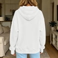 thumbnail image 7 of Women's Hoodies Drawstring Long Sleeve Pullover with Pouch Oversized Puppy Kitten Animal Holder tops Fall Winter Soft Comfy Sweatshirts, 7 of 7