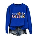 thumbnail image 5 of EGNMCR Easter Chemises Imprimées pour Femmes T-Shirts Graphiques Chemises pour Femmes Col Rond Easter Haut Imprimé à Manches Longues Chandails en Molleton Femmes T-Shirts, 5 of 5