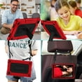 thumbnail image 6 of for TCL Tab 8 V/Tab 8 SE (6048E) Tablet Case Soft Silicone Rubber Heavy Duty Hybrid Had Back Shell Protection Shockproof Kids Friendly with Built in Stand Shoulder Strap (Black+Red), 6 of 7