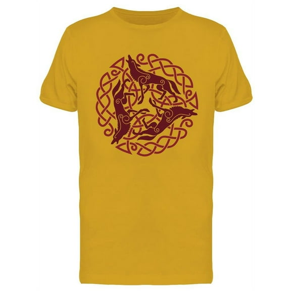 Ornament With A Wolf Motif T-Shirt Men -Image by Shutterstock, Male 3X-Large