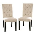 thumbnail image 3 of Furniture of America Castore Wood 5-Piece Round Dining Table Set in Ivory, 3 of 9