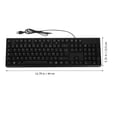 thumbnail image 2 of WEUVEB Modern Wired Keyboard Mouse Set Comfortable Keyboard Number Pad Computer Accessory, 2 of 7