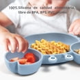 thumbnail image 5 of Platos de Silicona U Chef Azul con Succión Dividida para Bebé y Niños Pequeños, 5 of 5