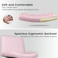 thumbnail image 5 of Waleaf 360 Degree Swivel and Height Adjustment Task Desk Chair, Pink, 5 of 7
