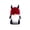 Red, variant on Halloween Decoration Faceless Gnome Plush, Red Horn Shelf Accent for Home Decor, Mantel, Table, 2.95 x 2.36 x 5.12 in