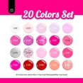 thumbnail image 2 of Set de esmaltes en gel Beetles Pink, 20 colores, rosa intenso, seductor, 2 of 9
