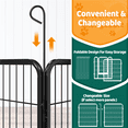 thumbnail image 5 of Yaheetech 31.5" H 8-Panel Steel Dog Playpen with Door, Black, 5 of 7