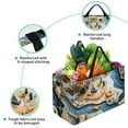 thumbnail image 3 of Map section Large Capacity Reusable Foldable Decorative Box Storage Bin Oxford Cloth Shopping Bags, 3 of 7