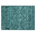 thumbnail image 2 of Addison Rugs Chantille Indoor/Outdoor Transitional Floral Teal Washable Rectangle Rug, 1'8" x 2'6", 2 of 6