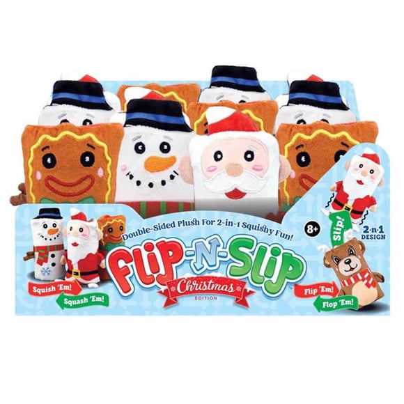 Shawshank LEDz 9095876 Christmas Flip-N-Slip Squishy Toy - Pack of 12
