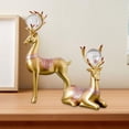 thumbnail image 4 of Escultura de ciervo Baoblaze 2x Figuras modernas de resina Decoración de animales, 4 of 7