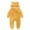 Yellow1, variant on Kovlvoll Baby Clothes Fuzzy Fleece Rompers Long Sleeve Zipper Hooded Thickened Winter Warm Solid Color Pajamas Jumpsuit