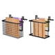thumbnail image 1 of Gabinete Puerta Organizador, Corte Tablero Organizador con Toallero Barra, Metal Alambre Cestas con Ganchos, Sobre Gabinete Puerta Organizador para Cocina, Despensa Baño , Negro, 1 of 6