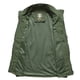 thumbnail image 4 of Ceisia Men's Relaxed Fit Stand Collar Multi-Pocket Utility Vest Outdoor Fishing Travel Gilet Army Green L Gifts, 4 of 7