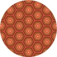 thumbnail image 1 of Ahgly Company Machine Washable Indoor Square Transitional Orange Red Orange Area Rugs, 3' Square, 1 of 7