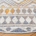 thumbnail image 3 of SAFAVIEH Astoria Lalia Southwestern Area Rug, Grey/Ivory, 6'7" x 6'7" Round, 3 of 8