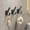 Black, variant on Bxaolu Adhesive Wall Hook for Towel, Coat Hookds Wall Mounted - Extra Sticky 10LB Plasitc Wall Towel Hangers, Stick on Hanger for Bath or Shower, White 3-Pack